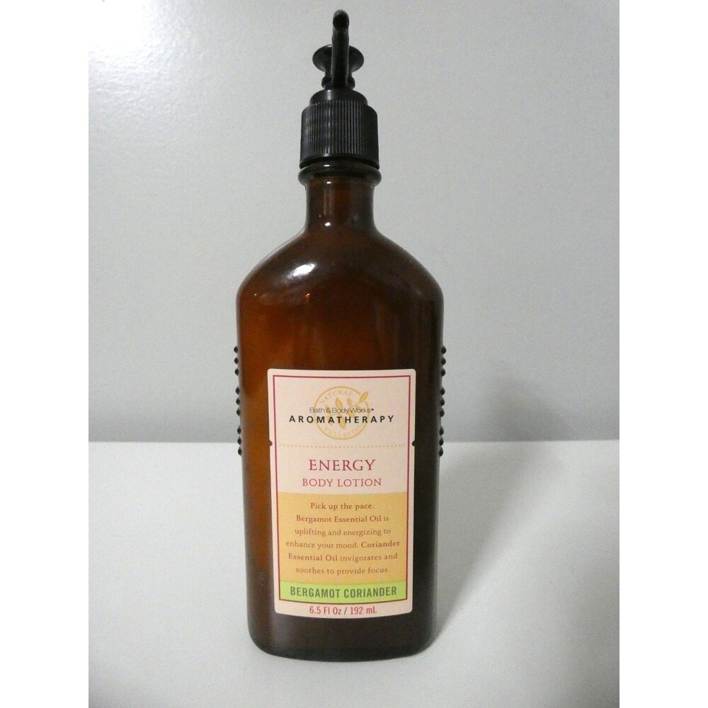 Bath & Body Works Aromatherapy Energy Lotion Bergamot Coriander 6.5 fl oz 192 ml